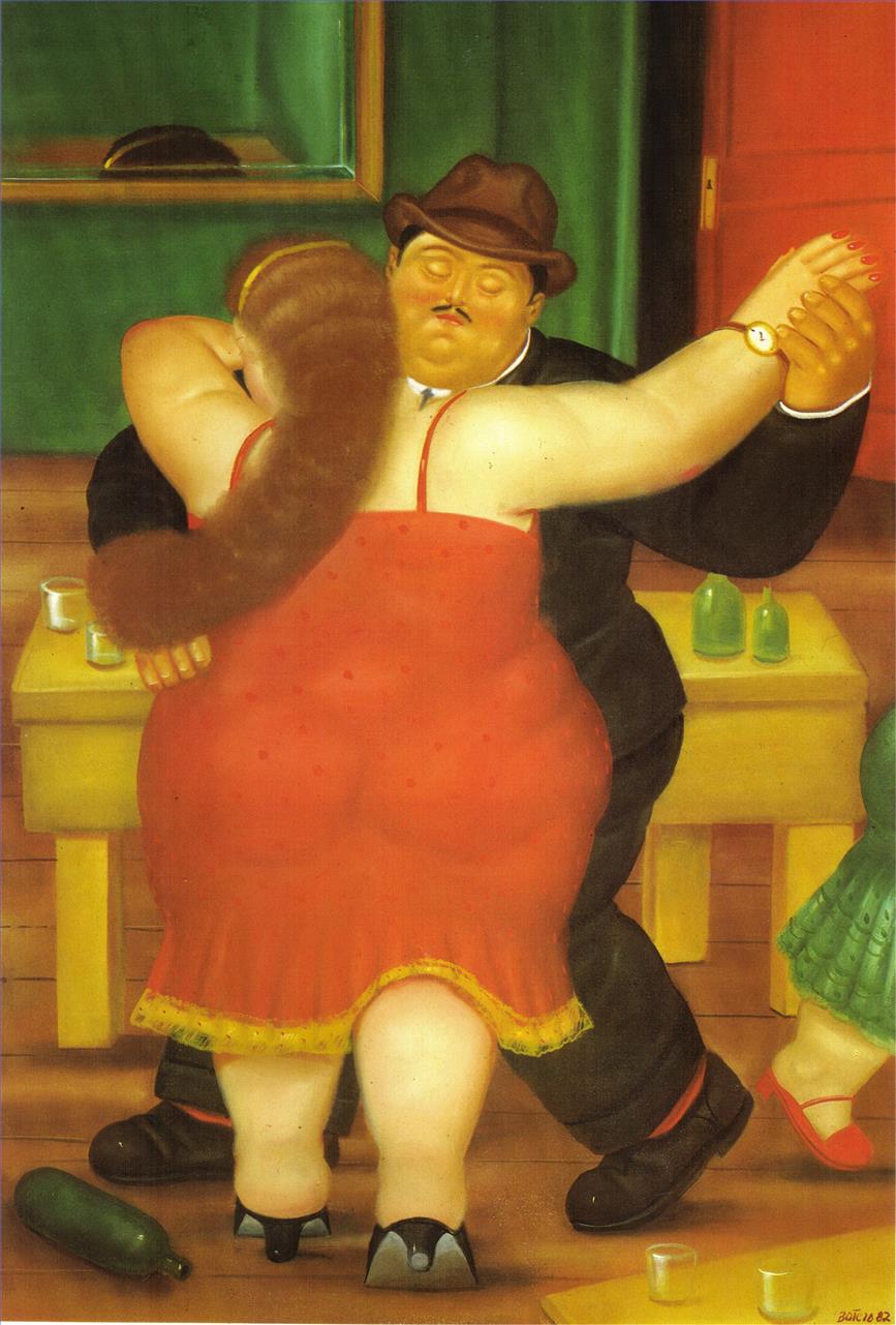 Couple Dancing Fernando Botero Oil Paintings